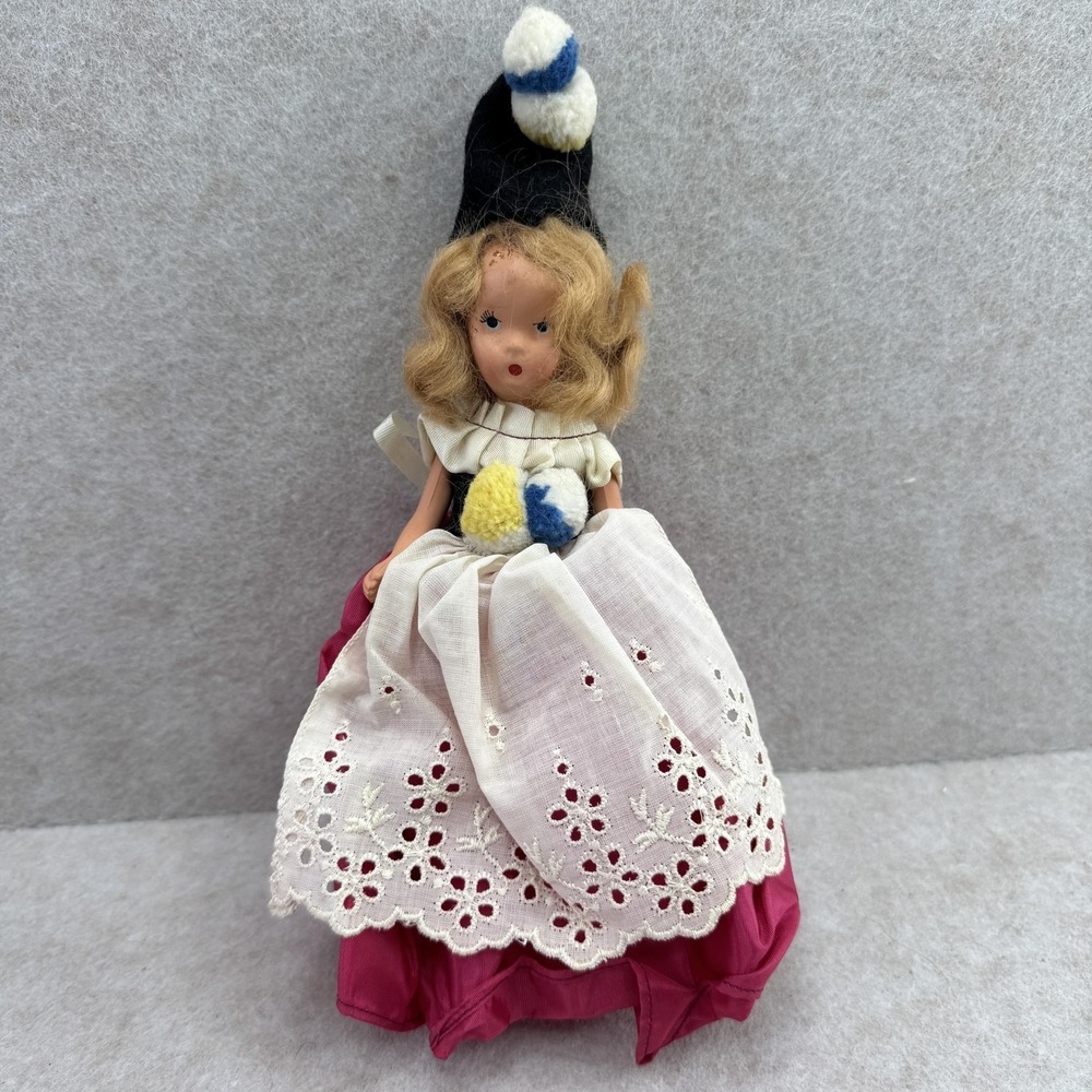 K & H Kerr & Hinz Bisque Dolls 7in Blonde Fashion Doll Blue Eyes